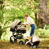 Комбинирана бебешка количка 2в1 Lorelli Alba Premium, Loden Green + Адаптори -kfj8H.jpeg