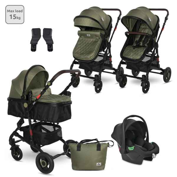 Комбинирана бебешка количка 3в1 Lorelli Alba Premium, Loden Green + Адаптори-kjA4U.jpeg