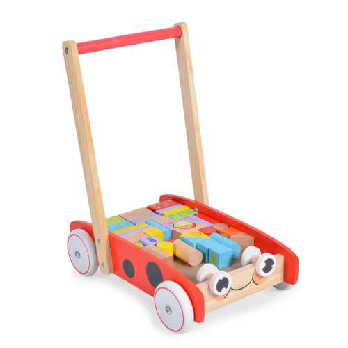Дървена играчка за прохождане Moni toys Калинка