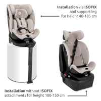 Столче за кола Lorelli Perseus i-Size ISOFIX Support Leg 360, Grey-kxzHr.jpeg