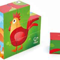 Дървен пъзел с кубчета Hape, Ферма, 9 части-l0CMp.jpeg