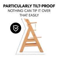 Дървено столче за хранене с шезлонг Hauck Alpha+ Newborn Set, Nature Grey-l9dN2.jpeg