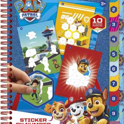 Творчески комплект Totum, Paw Patrol, Книжка със стикери по номера