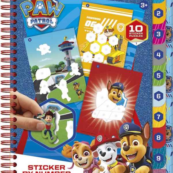 Творчески комплект Totum, Paw Patrol, Книжка със стикери по номера-lF6jQ.jpeg