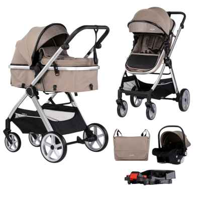 Комбинирана бебешка количка 4в1 Chipolino Виста, тирамису