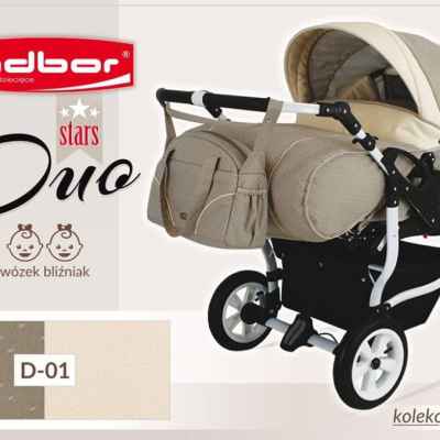 Бебешка количка за близнаци Adbor Duo Stars цвят:D01