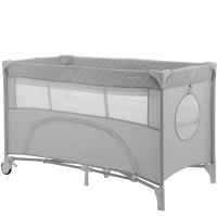 Бебешка кошара на две нива Kikka Boo Nighty Night, Grey-lQYaS.jpeg