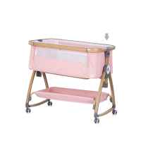 Бебешка кошара с подвижна страна Chipolino Charisma, пудра+колела-lRg4x.jpeg