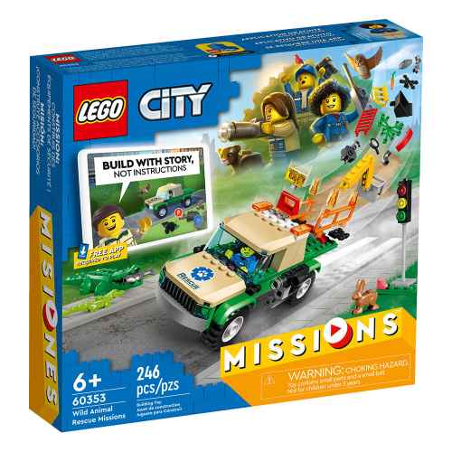 Конструктор LEGO City Мисии за спасяване на диви животни