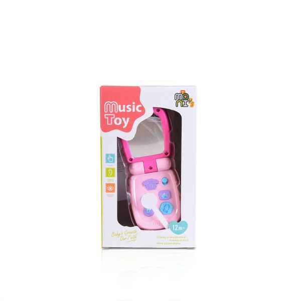 Бебешки музикален телефон с капаче Moni Pink-lYP1a.jpg