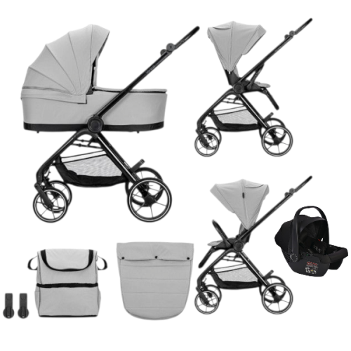 Комбинирана бебешка количка 3в1 Lorelli Venice, Grey
