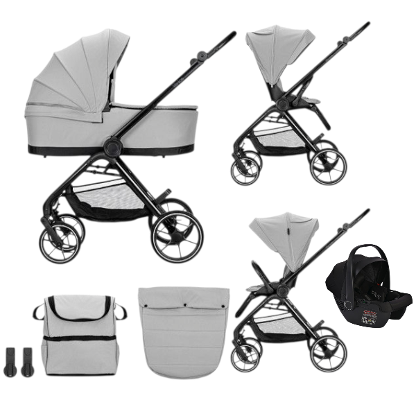 Комбинирана бебешка количка 3в1 Lorelli Venice, Grey-lehed.png