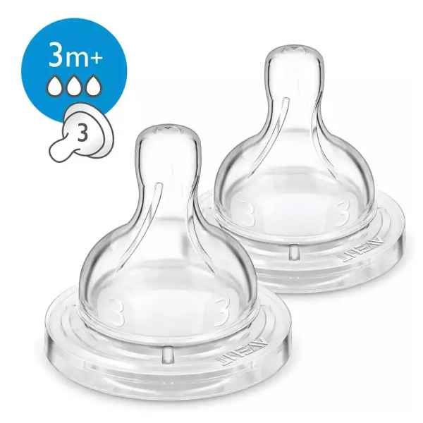 Биберони за хранене AVENT Classic+ Anti-colic MEDIUM 3м+, 2 бр.-lh9uK.jpg