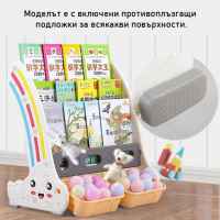 Комбинирана детска етажерка за книги и играчки Feelkids, червена-lpLT6.jpeg