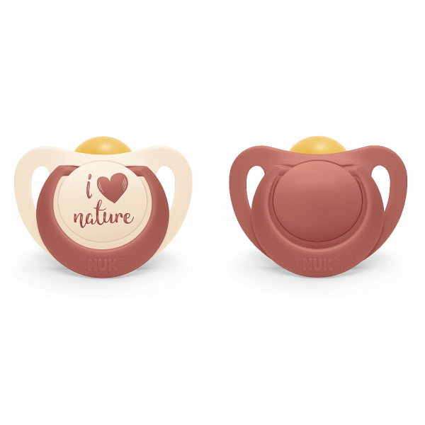 Залъгалка каучук NUK for NATURE 0-6 мес. 2бр., червена-ltVqp.png