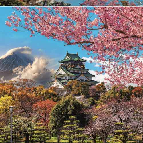 Пъзел Educa, Замък в Осака, Япония, 2000 части