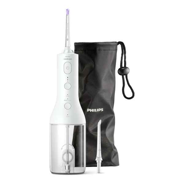 Зъбен душ Philips Sonicare Cordless Power Flosser 3000, с 2 накрайника и калъф за съхранение, бял-lvcQo.jpeg