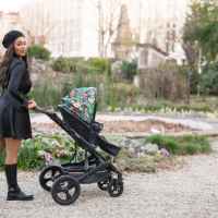 Комбинирана бебешка количка 2в1 Lorelli Boston, Tropical Flowers-m07AL.jpeg