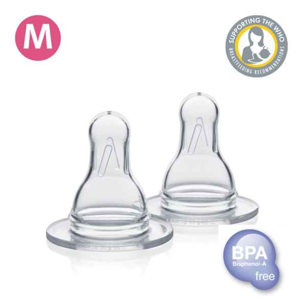 Биберон Medela M (slow flow), 2 бр.-m2mrV.jpeg