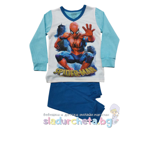 Детска пижама Венера, Спайдърмен бял/син-m5HlQ.png