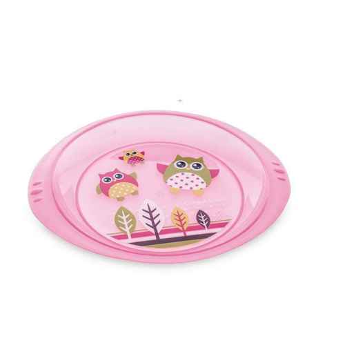 Детска чиния Canpol Owls, розова