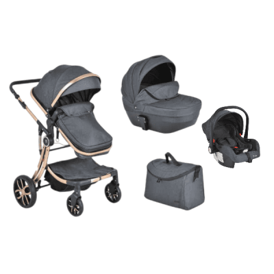 Комбинирана бебешка количка 3в1 Moni Polly, черен