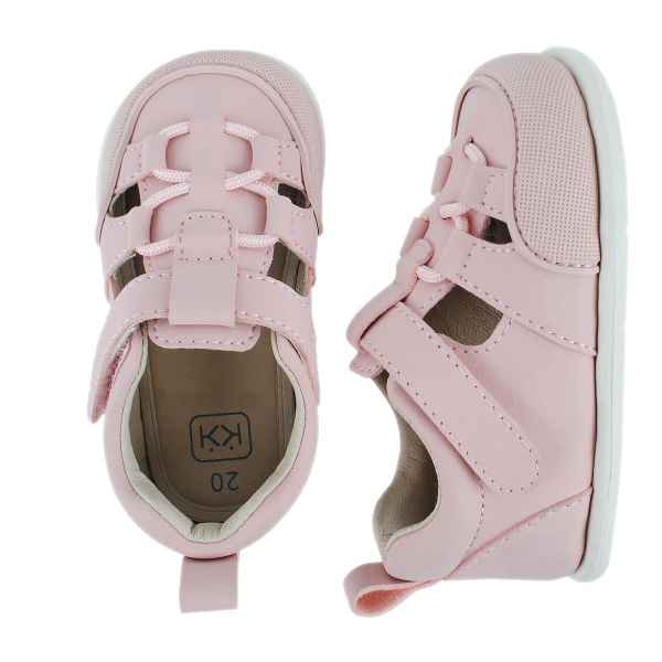 Спортни бебешки боси сандали Колев и Колев Barefoot, ягодова глазура-mMAAY.jpeg