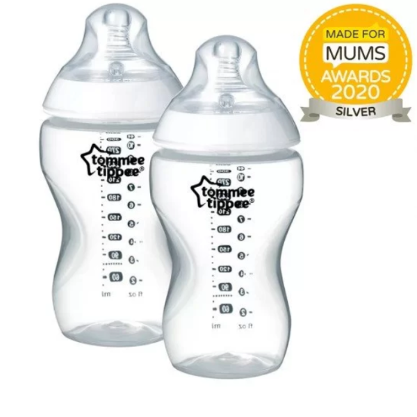 Шише за хранене Tommee Tippee Easi-Vent 3м+, 340 мл, 2 бр. Панда-mkEzD.png