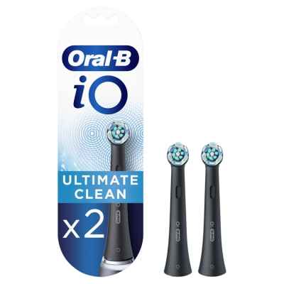 Накрайник за електрическа четка за зъби Oral-B IO Ultimate Clean, черен 2 бр.