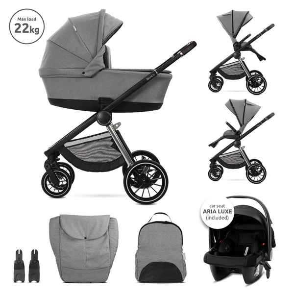 Комбинирана бебешка количка 3в1 Lorelli Bianca, Grey-mz3su.jpeg