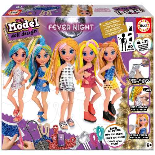 Творчески комплект Educa, Моят модел куклен дизайн, Трескава нощ