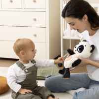 Плюшена панда за гушкане с бял шум и мека светлина Tiny Love, Black&White Decor-n5j30.jpeg