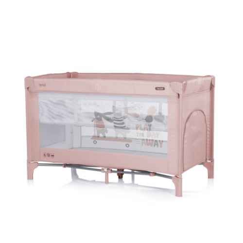 Бебешка преносима кошара Chipolino Ариел, розова пудра