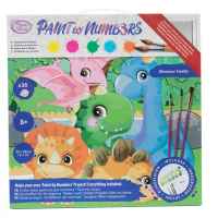 Творчески комплект Craft Buddy, Рисуване по номера, Семейство динозаври-nBKo3.jpeg