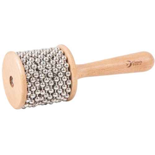 Малка дървена кабаса Classic World Educational, с метални топчета