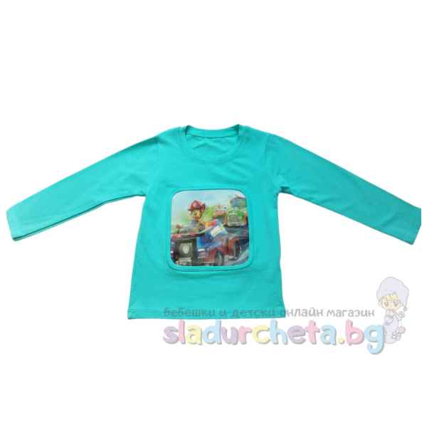 Детска блуза Sevtex, тюркоаз-nRQSl.jpeg
