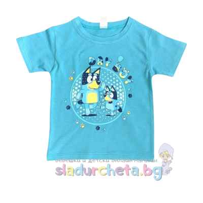 Детска тениска Светли, синя