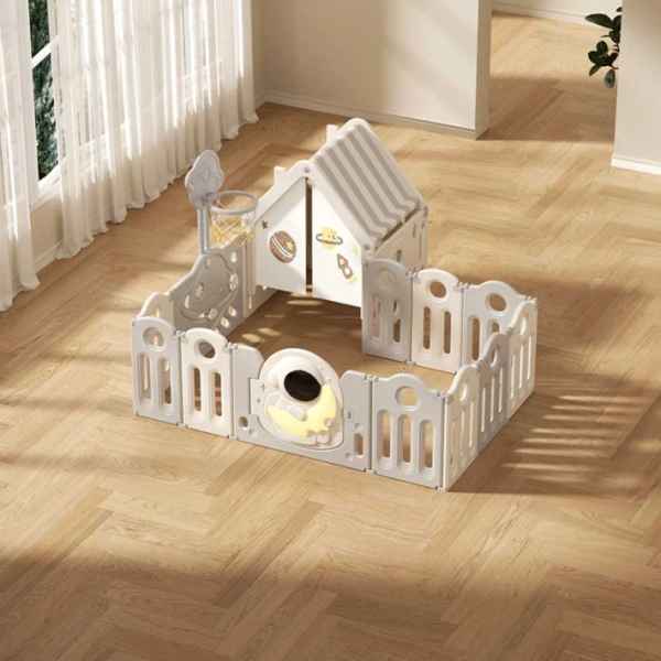 Детска къщичка с ограда и баскетболен кош Feelkids, Космонавт-nmuql.jpeg