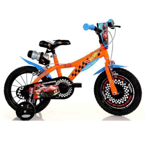 Детски велосипед Dino Bikes 16, Hot Wheels с бутилка