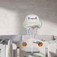 Бебешка ограда с баскетболен кош и табло с активности Feelkids, Сива кола-nrK4m.jpeg