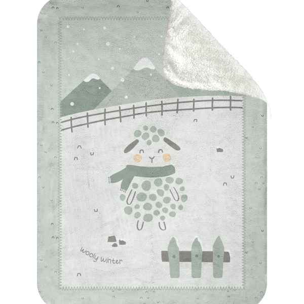Супер меко бебешко одеяло с шерпа Kikka Boo, Sleepy Sheep 110/140 см-nv6oY.jpg