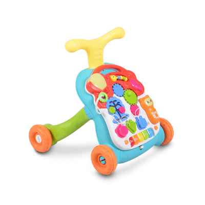 Играчка за прохождане Moni toys Walker 2в1, оранжев