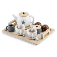 Дървен Комплект за кафе и чай с аксесоари Ginger , WHITE/GRAY-oJf9M.jpg