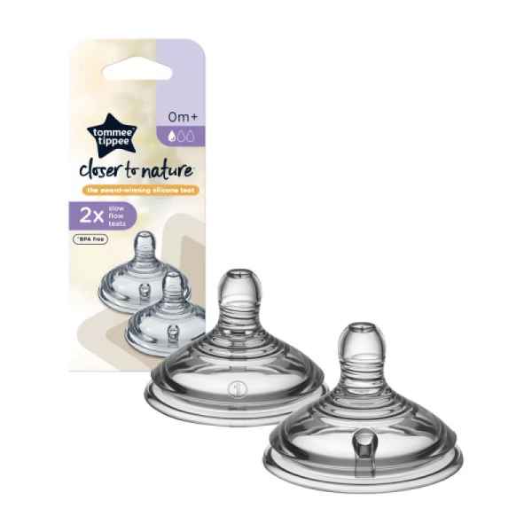 Биберони Tommee Tippee Closer to Nature Slow 1 капка, 0+м, 2бр.-oUaFu.jpeg