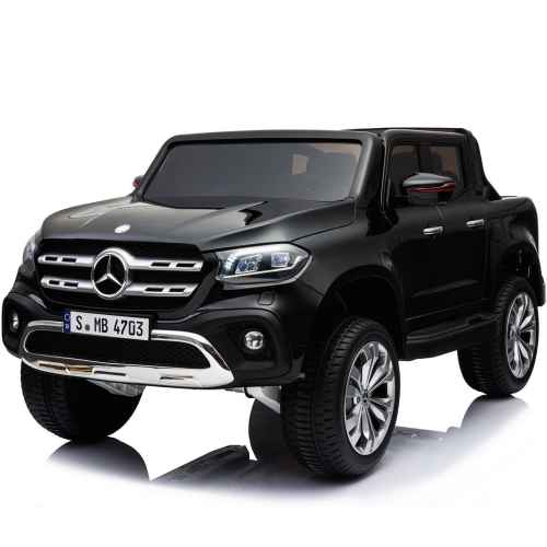 Акумулаторен джип JJ Mercedes X-Class 4x4, черен