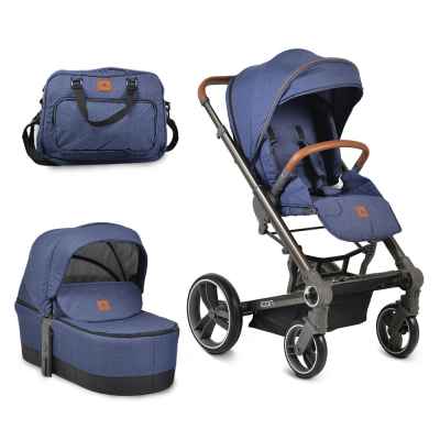 Комбинирана бебешка количка Cangaroo Icon 2в1, синя