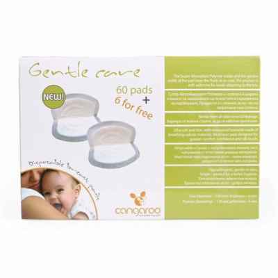 Подплънки за кърмачки Cangaroo Gentle Care, 60бр + 6 подарък