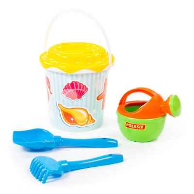Плажен комплект Polesie Toys, жълт 5 части