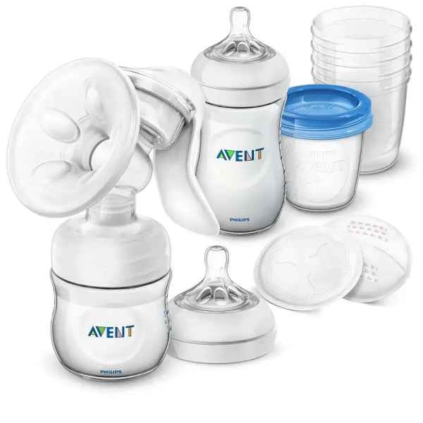 Комплект AVENT Comfort Механична помпа + Шишета Natural + контейнери VIA-oliTD.jpg