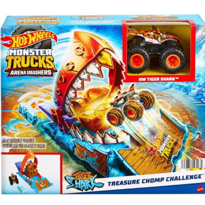 Монстер Тракс: световна арена, първо предизвикателство Hot Wheels, Treasure Chomp Challenge